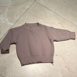 Women's Ribbed Sweater - Taupe